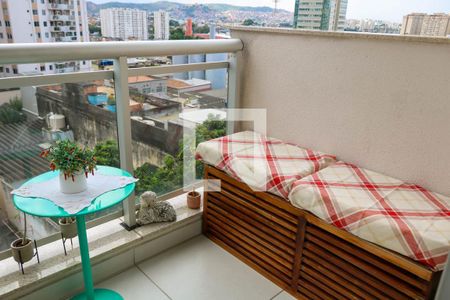 Varanda da Sala de apartamento à venda com 2 quartos, 62m² em Todos Os Santos, Rio de Janeiro