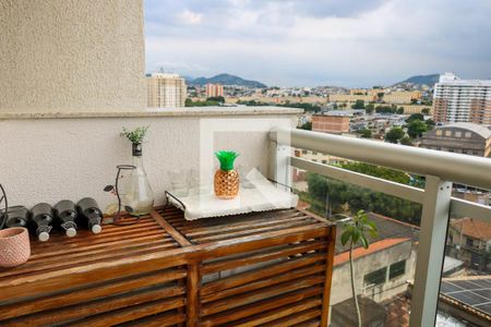 Varanda da Sala de apartamento à venda com 2 quartos, 62m² em Todos Os Santos, Rio de Janeiro
