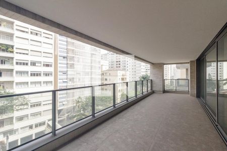 Varanda da Sala de apartamento à venda com 4 quartos, 344m² em Santa Cecilia, São Paulo