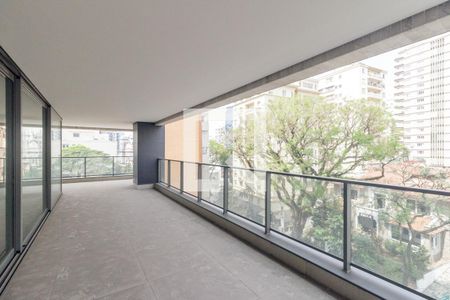 Varanda da Sala de apartamento à venda com 4 quartos, 344m² em Santa Cecilia, São Paulo