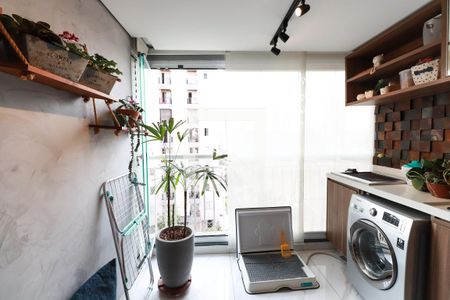 Área de serviço  de apartamento para alugar com 2 quartos, 51m² em Vila Esperança, São Paulo