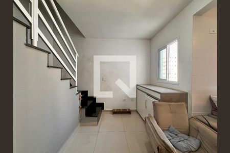 Sala de apartamento para alugar com 3 quartos, 139m² em Vila Valparaíso, Santo André