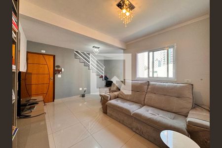 Sala de apartamento para alugar com 3 quartos, 139m² em Vila Valparaíso, Santo André