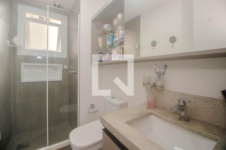 Apartamento à venda com 81m², 3 quartos e 2 vagasBanheiro da Suíte