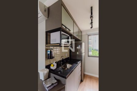 Cozinha de kitnet/studio para alugar com 1 quarto, 27m² em Chácara Klabin, São Paulo