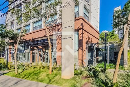 Studio para alugar com 27m², 1 quarto e sem vaga Studio para alugar com 27m², 1 quarto e sem vagaFachada