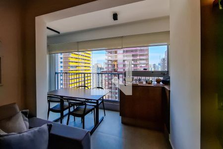 sala varanda de apartamento para alugar com 1 quarto, 46m² em Vila Mariana, São Paulo
