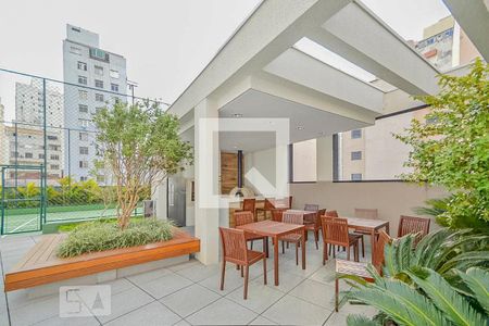 Apartamento à venda com 52m², 1 quarto e 2 vagasChurrasqueira