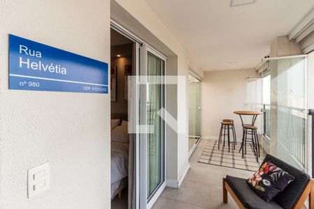 Varanda de apartamento à venda com 1 quarto, 52m² em Campos Elíseos, São Paulo