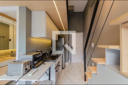 Studio à venda com 42m², 1 quarto e sem vagaCozinha