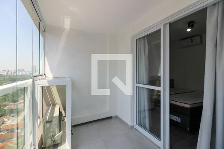 Varanda de kitnet/studio para alugar com 1 quarto, 23m² em Jardim Paulistano, São Paulo
