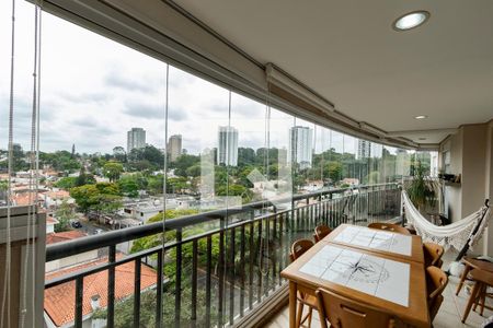 Varanda da Sala de apartamento à venda com 3 quartos, 154m² em Santo Amaro, São Paulo