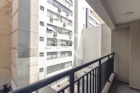 Varanda de kitnet/studio para alugar com 1 quarto, 26m² em República, São Paulo