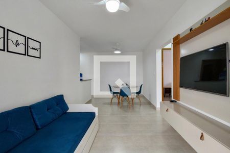 Sala de apartamento para alugar com 2 quartos, 72m² em Guilhermina, Praia Grande