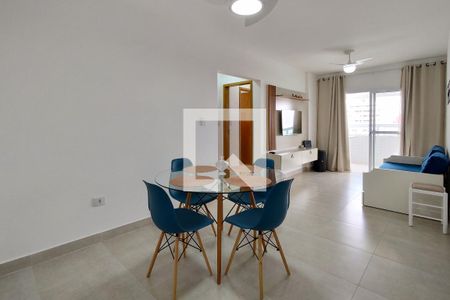 Sala de apartamento para alugar com 2 quartos, 72m² em Guilhermina, Praia Grande