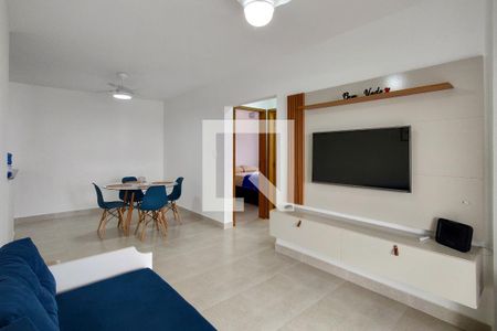 Sala de apartamento para alugar com 2 quartos, 72m² em Guilhermina, Praia Grande
