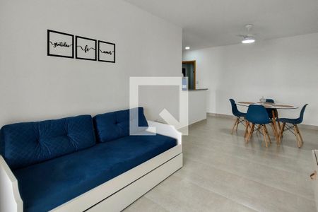 Sala de apartamento para alugar com 2 quartos, 72m² em Guilhermina, Praia Grande