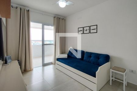Sala de apartamento para alugar com 2 quartos, 72m² em Guilhermina, Praia Grande