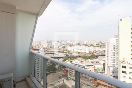 varanda de kitnet/studio para alugar com 1 quarto, 23m² em Sé, São Paulo
