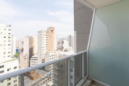 varanda de kitnet/studio para alugar com 1 quarto, 23m² em Sé, São Paulo