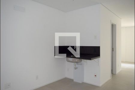 Sala/Cozinha integrados de kitnet/studio à venda com 1 quarto, 31m² em Jardim Paulista, São Paulo