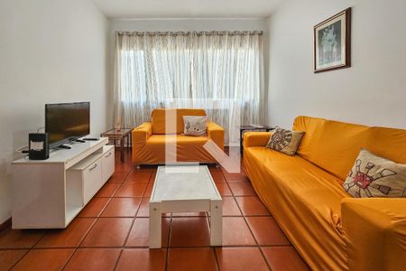 Sala de apartamento para alugar com 3 quartos, 98m² em Barra Funda, Guarujá