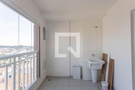 Varanda da sala  de apartamento à venda com 2 quartos, 44m² em Centro, Diadema