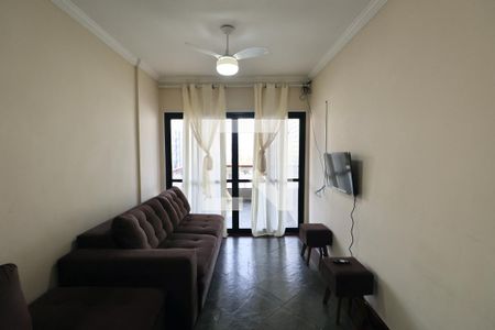 Sala de apartamento para alugar com 3 quartos, 92m² em Jardim Tres Marias, Guarujá