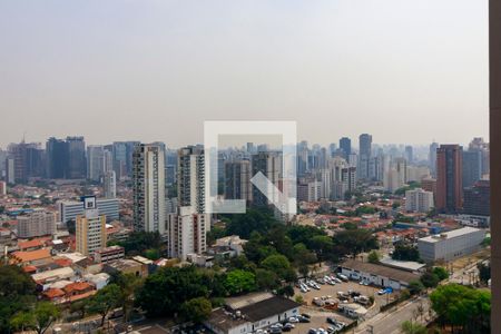 Sala - Varanda de apartamento à venda com 1 quarto, 33m² em Santo Amaro, São Paulo