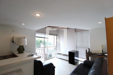 Sala de apartamento para alugar com 1 quarto, 70m² em Vila Nova Conceição, São Paulo