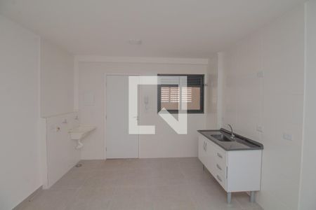 Cozinha de apartamento à venda com 1 quarto, 31m² em Parque São Lucas, São Paulo