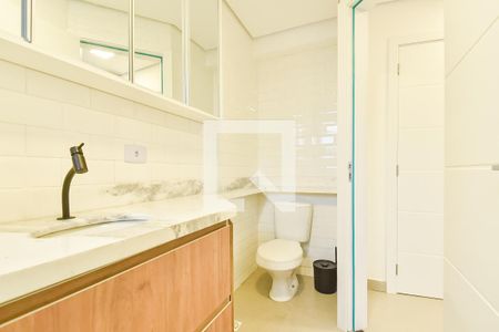 Banheiro de kitnet/studio para alugar com 1 quarto, 28m² em Ipiranga, São Paulo