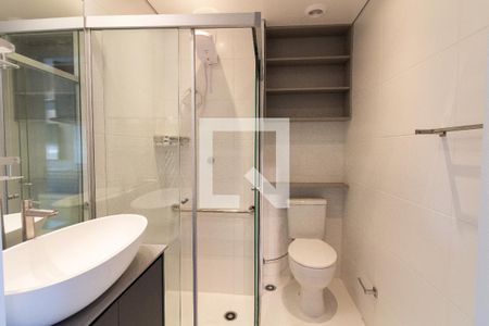 Studio para alugar com 25m², 1 quarto e sem vaga Studio para alugar com 25m², 1 quarto e sem vagaBanheiro