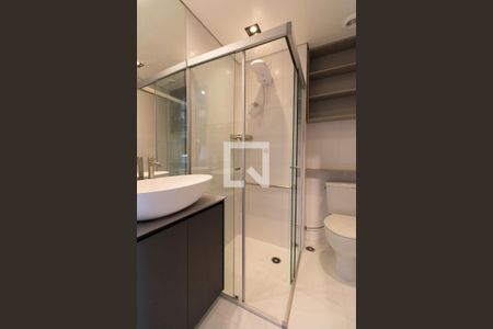 Studio para alugar com 25m², 1 quarto e sem vaga Studio para alugar com 25m², 1 quarto e sem vagaBanheiro