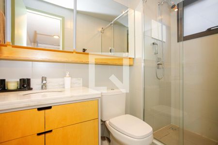 Apartamento à venda com 70m², 1 quarto e 2 vagasBanheiro da Suíte