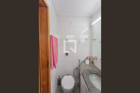 Banheiro da Suíte de apartamento à venda com 3 quartos, 90m² em Santo Antônio, Belo Horizonte