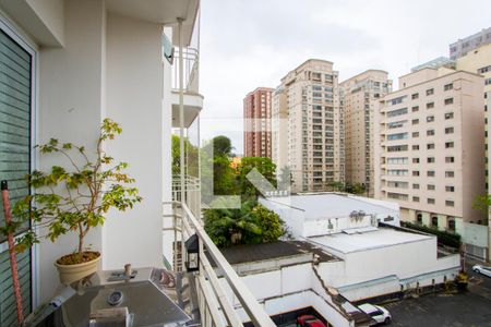 Varanda da sala 1 de apartamento à venda com 2 quartos, 168m² em Vila Bastos, Santo André