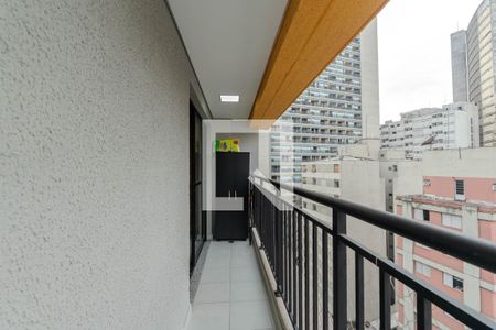 Sacada de apartamento à venda com 1 quarto, 34m² em Bela Vista, São Paulo
