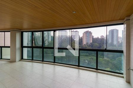 Varanda Sala de apartamento à venda com 3 quartos, 192m² em Jardim Morumbi, São Paulo