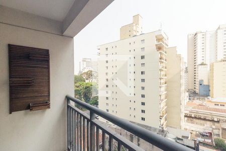 Varanda da Sala de apartamento à venda com 1 quarto, 40m² em República, São Paulo