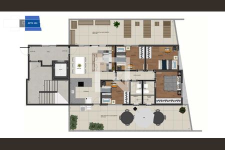 Apartamento à venda com 4 quartos, 113m² em Ana Lúcia, Belo Horizonte