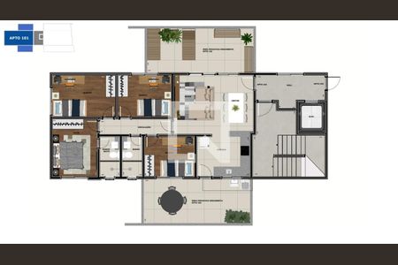 Apartamento à venda com 3 quartos, 156m² em Ana Lúcia, Belo Horizonte