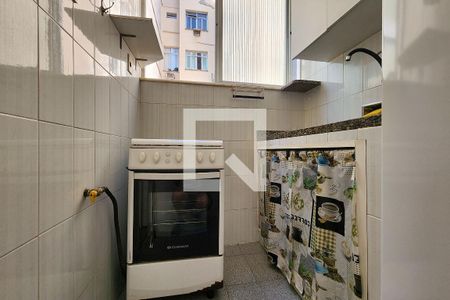 Cozinha de apartamento para alugar com 1 quarto, 31m² em Laranjeiras, Rio de Janeiro