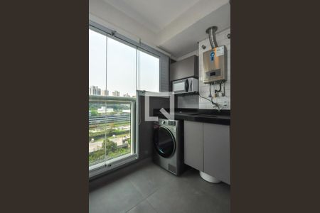 Área de Serviço de apartamento para alugar com 1 quarto, 40m² em Panamby, São Paulo