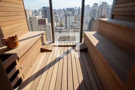 Studio à venda com 24m², 1 quarto e sem vaga Studio à venda com 24m², 1 quarto e sem vagaÁrea comum - Sauna