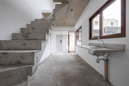 Sala/Cozinha de apartamento à venda com 1 quarto, 44m² em Cerqueira César, São Paulo