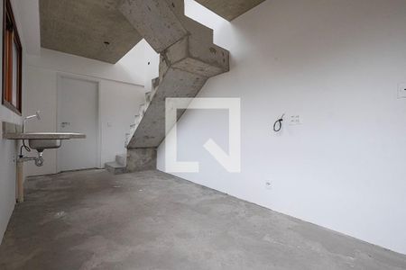 Sala/Cozinha de apartamento à venda com 1 quarto, 44m² em Cerqueira César, São Paulo
