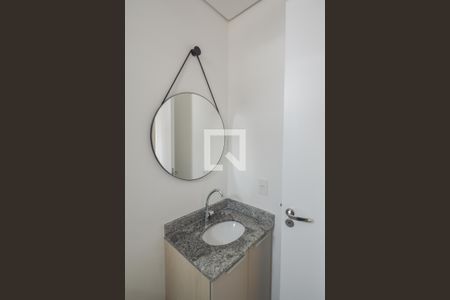 Banheiro de kitnet/studio para alugar com 1 quarto, 27m² em Centro, São Bernardo do Campo