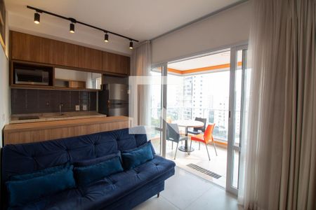 Sala de apartamento para alugar com 1 quarto, 48m² em Campo Belo, São Paulo