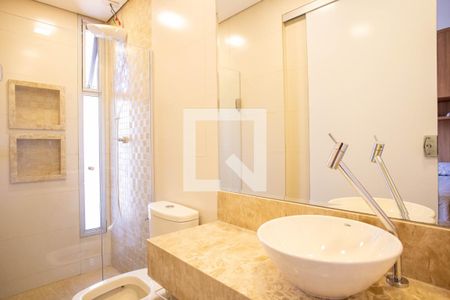 Banheiro de kitnet/studio à venda com 1 quarto, 27m² em Centro, Belo Horizonte